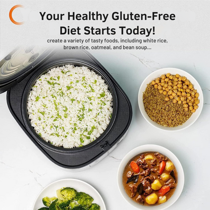 4L Rice Cooker – 860W Non-Stick, Keep Warm & LED Display